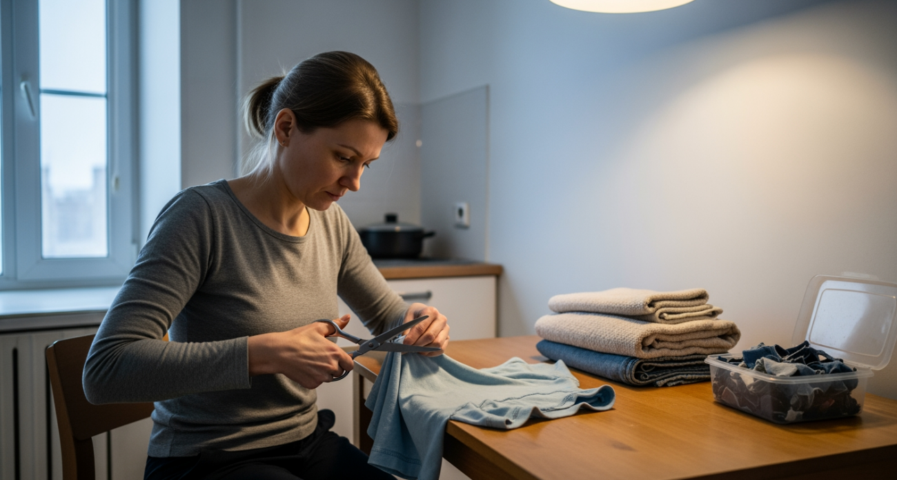 Старые лоскуты превращаются в полезные вещи: простые идеи для экономных хозяек