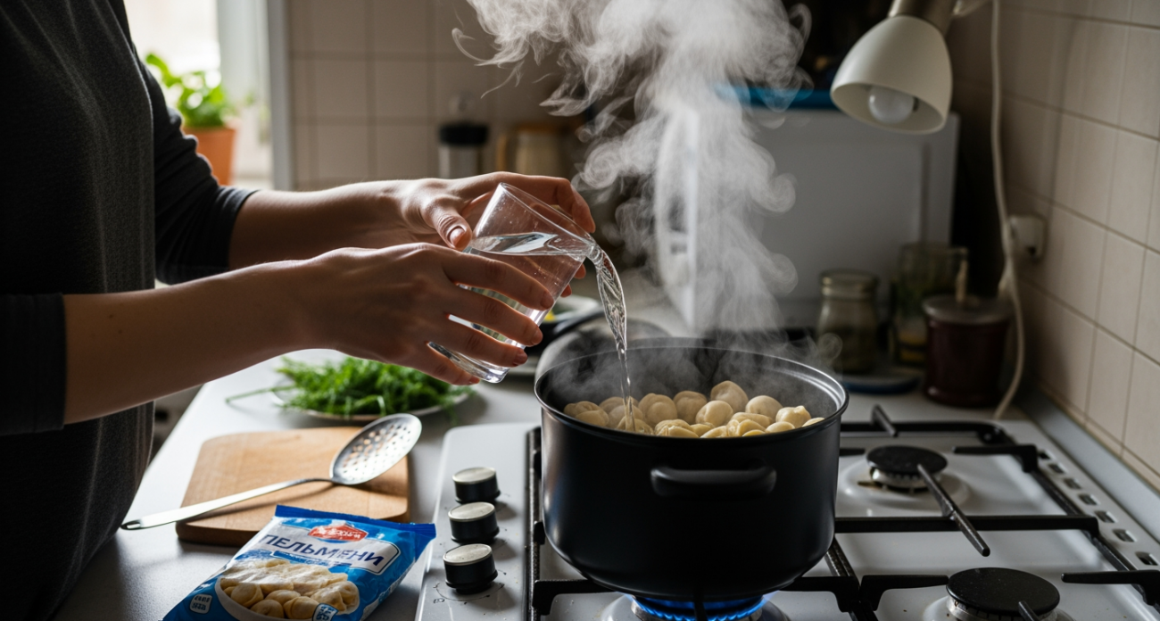 Простой трюк с ледяной водой делает домашние пельмени такими же вкусными как в элитном ресторане