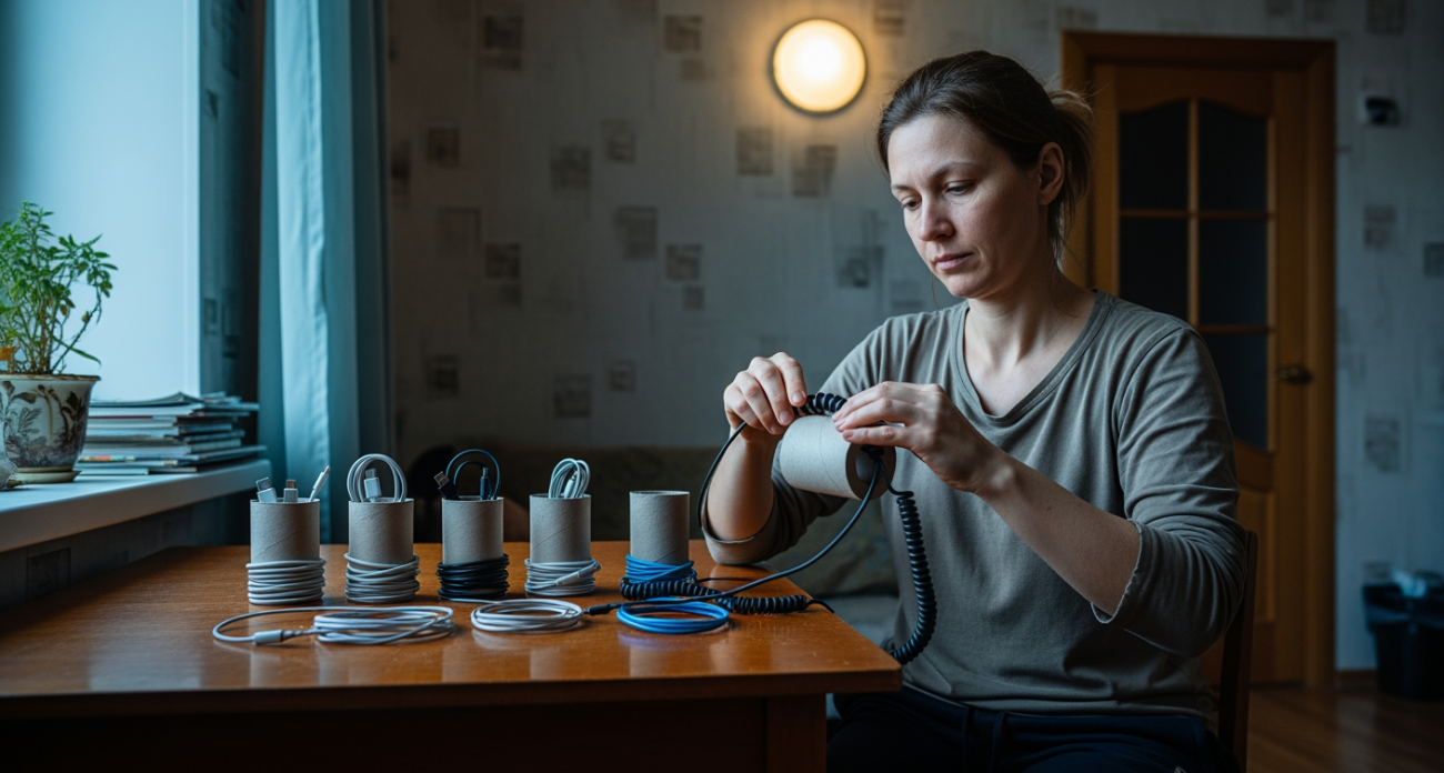 Втулки от туалетной бумаги превращаются в полезные вещи для дома за пару минут