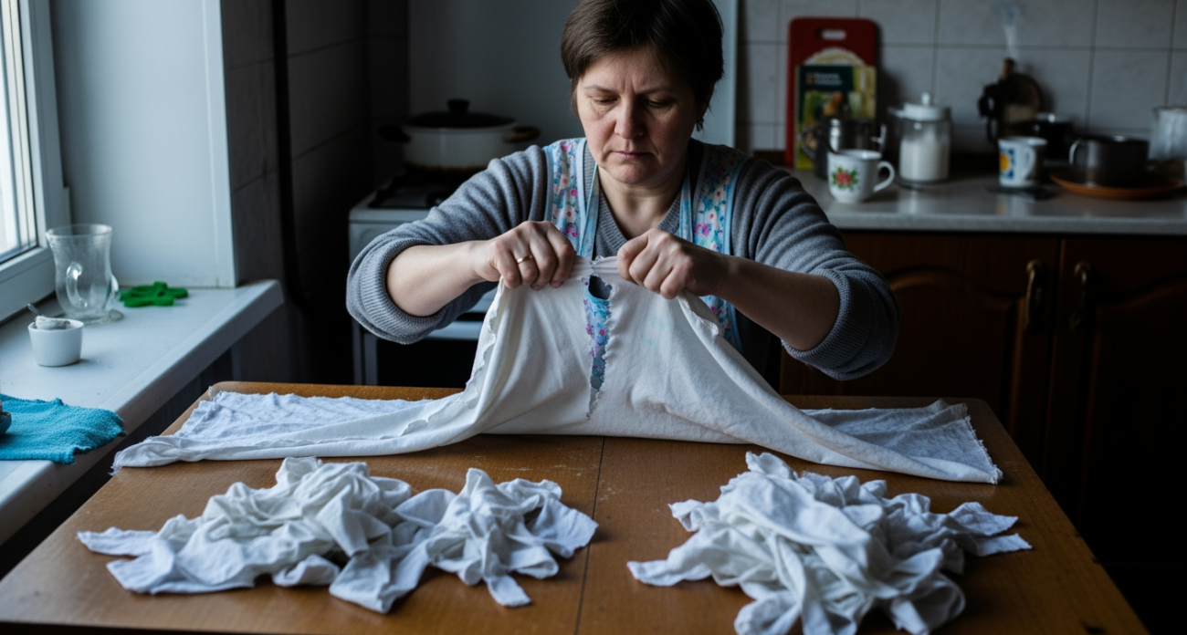 Из старых простыней делаю нужные вещи для дома быстрее чем за четверть часа