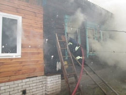 В Вачском районе сгорел жилой дом