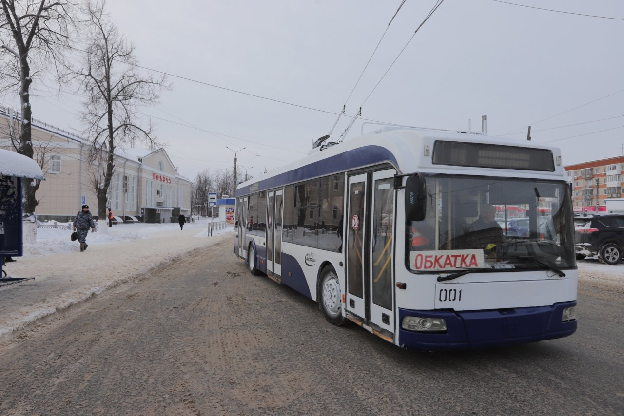 В Дзержинске началась обкатка троллейбусов, которые подарила столица