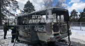 Рейсовый автобус сгорел дотла в нижегородском поселке