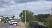 В Дзержинске столкнулись патрульная машина ДПС и "Форд"