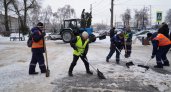 Глава Дзержинска проверил качество уборки города после ледяного дождя и снегопада