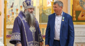 Иван Носков получил медаль Преподобного Серафима Саровского от митрополита Георгия