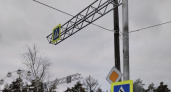 В Дзержинске установили опоры для знаков без освещения пешеходного перехода