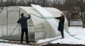 Старый трюк садоводов: как очистить теплицу от снега без усилий всего за полминуты
