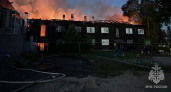 В Нижегородской области сгорел огромный жилой дом