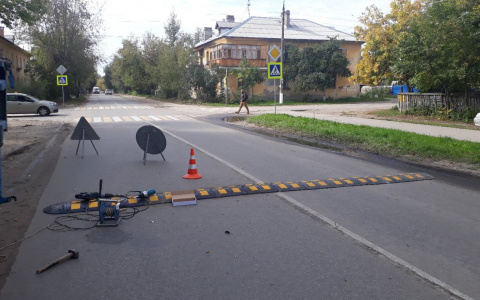 В Дзержинске установили очередной «лежачий полицейский»