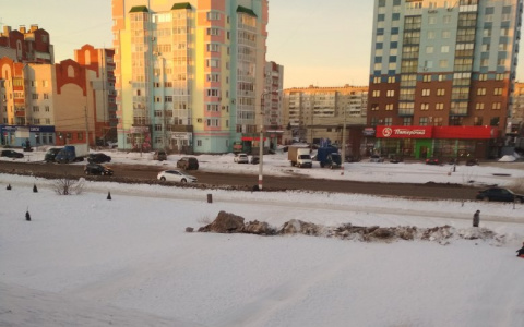 Безопасность превыше всего: в Дзержинске на склоне горы навалили снежную кучу