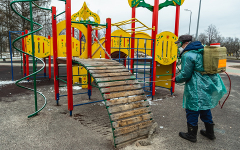 В Дзержинске приступили к дезинфекции парков и детских площадок