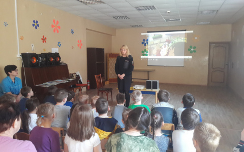 В Дзержинске сотрудники ГИБДД рассказали детям о безопасности на дорогах