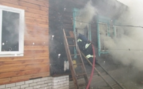 В Вачском районе сгорел жилой дом