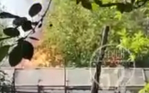 В садовом товариществе «Юбилейный» произошел серьезный пожар (Видео)