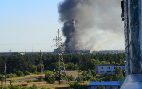 В Дзержинске сгорела котельная на бывшем заводе "Заря"(видео)
