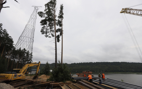 Названы сроки окончания работ у Шуховской башни на Оке