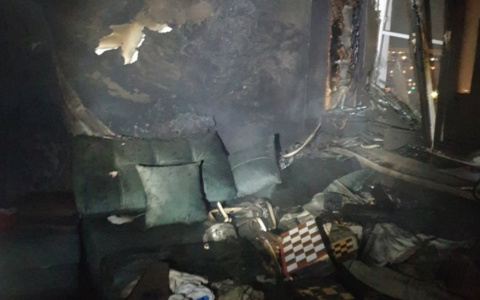 Появились подробности пожара в многоэтажном доме на Циолковского