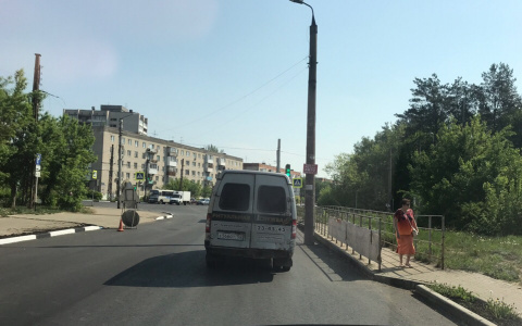 В Дзержинске на отремонтированной дороге по улице Терешковой появился новый участник дорожного движения