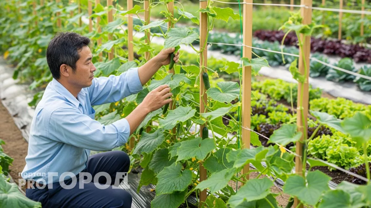 Японский способ посадки огурцов превратил мою грядку в зеленый конвейер урожая