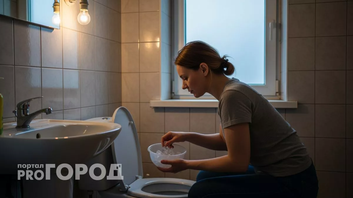 Кидаю замороженные кубики в унитаз перед сном - наутро сверкает как новенький без всякой химии