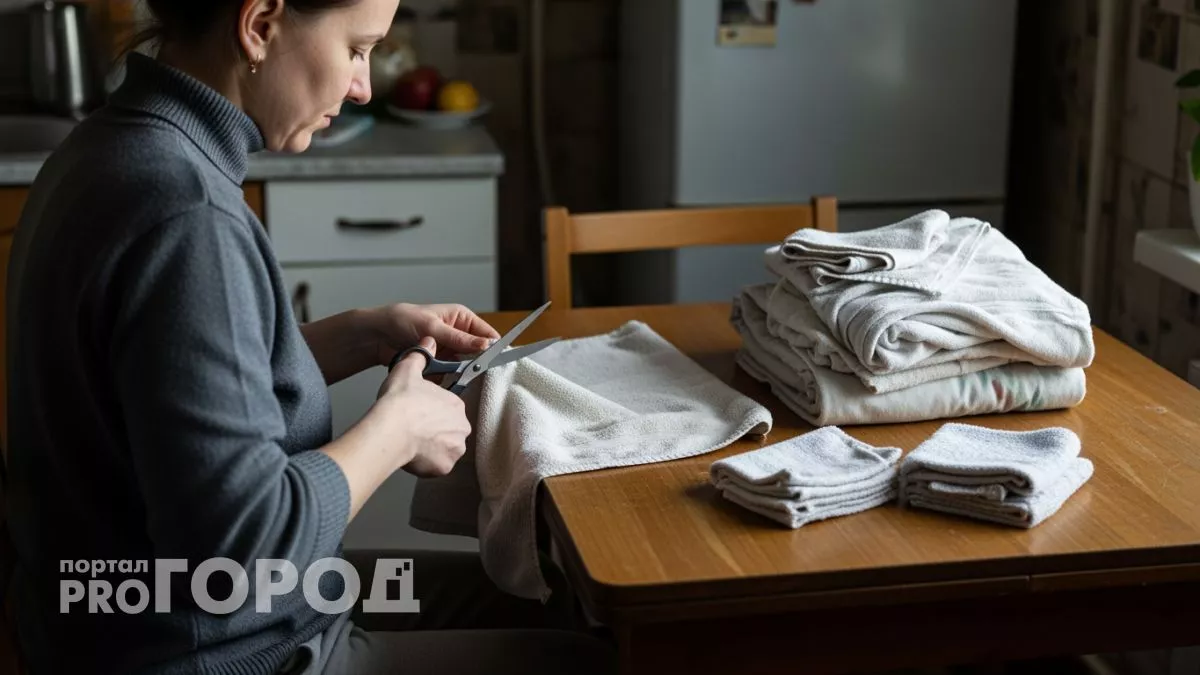 Превращаю потрепанные полотенца в незаменимые помощники по дому: 8 хитростей экономной хозяйки