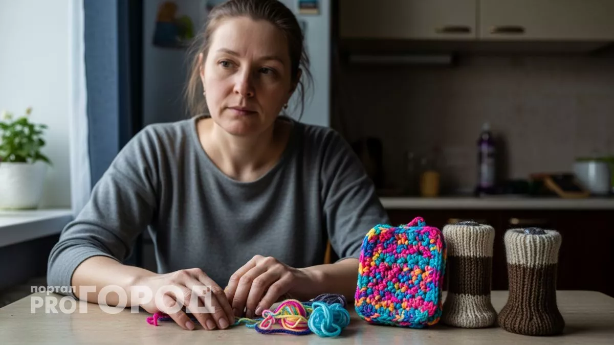 Мама показала что творить с остатками пряжи и теперь половину вещей для дома делаю сама