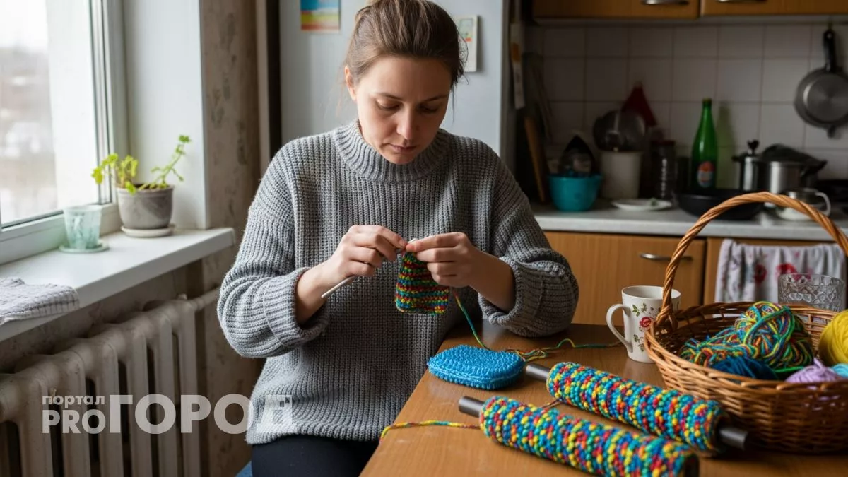 Каждый клубочек пряжи превращаю в домашние мелочи и забыла что такое походы в хозяйственный