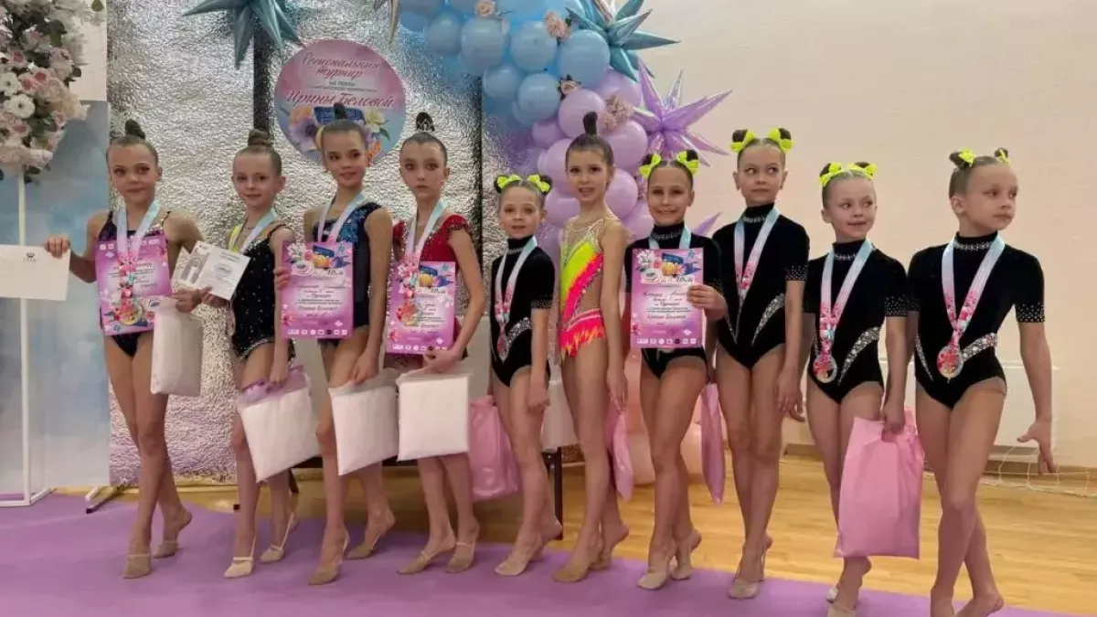 Дзержинские гимнастки завоевали золото на турнире Олимпийской чемпионки