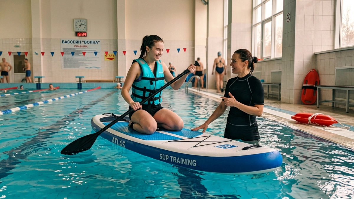 Бесплатные инклюзивные занятия по САПбордингу открыты для всех желающих в Дзержинске