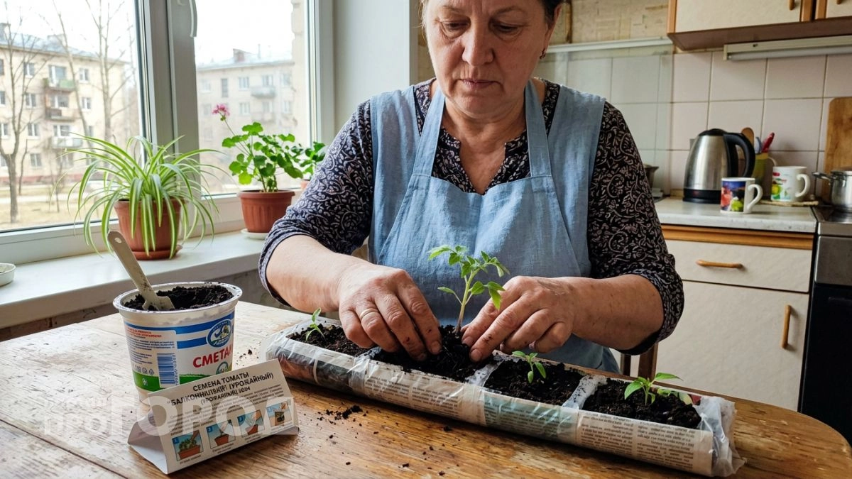 Сею томаты по старинке без грунта и ламп — всходы за 5 дней, стебель крепкий, корни не оборвать