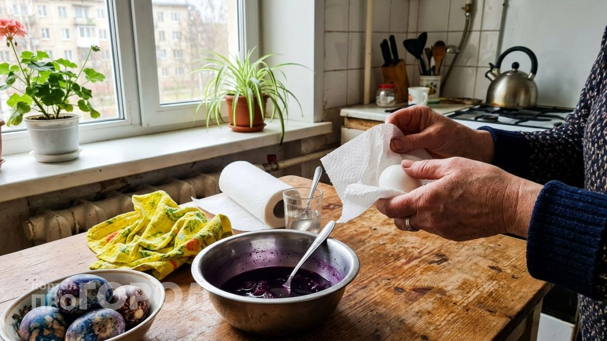 Больше не пачкаю кастрюли луковой шелухой и крашу яйца одним дешевым овощем в роскошный рубиновый цвет