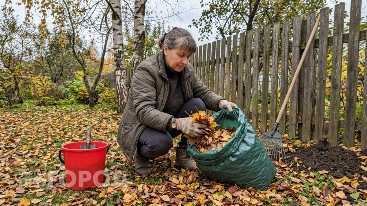 Перестал покупать дорогой грунт мешками, ведь бесплатный перегной легко собрать в марте из обычных опавших листьев