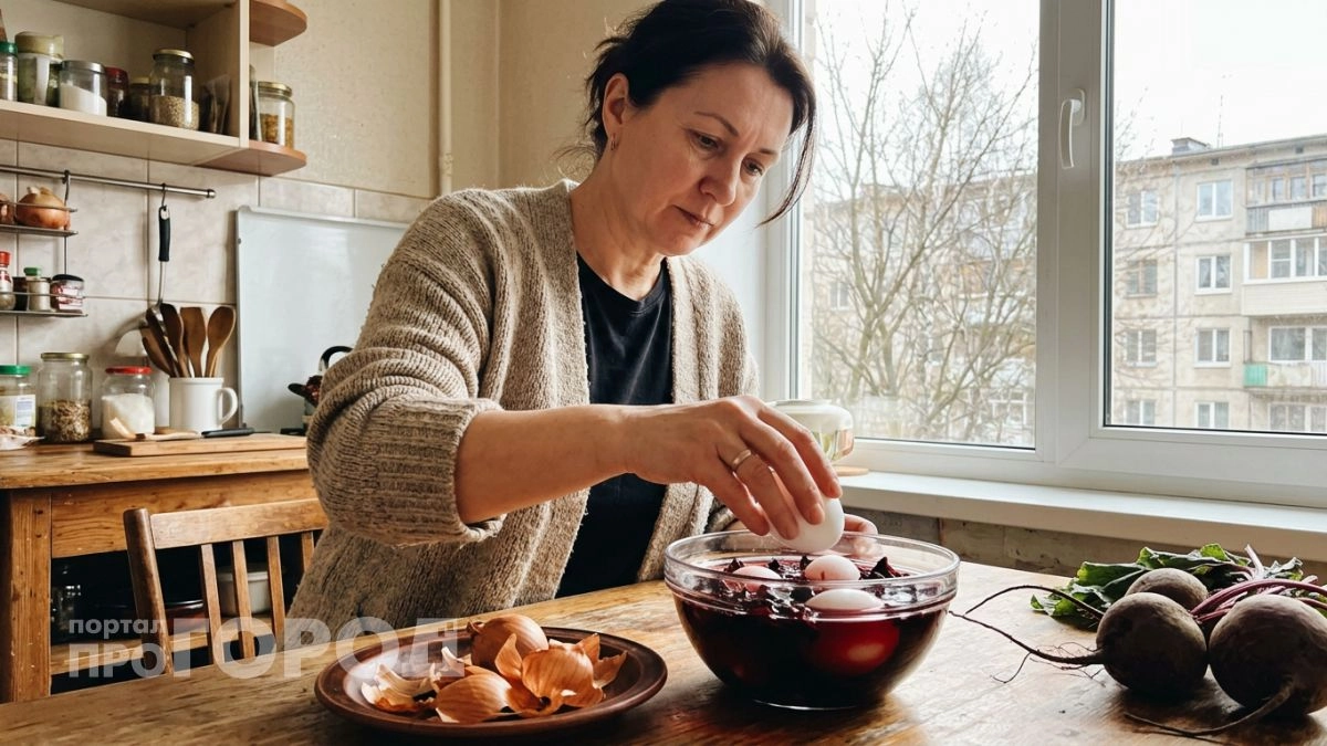 Крашу яйца в роскошный винный цвет с глянцевым блеском — просто добавляю в воду дешевую пряность