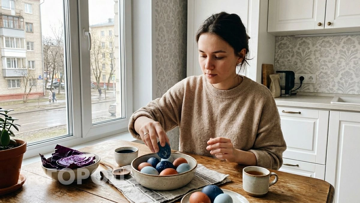 Забудьте про обычные красители ведь эти космические яйца станут главным украшением стола в этот светлый праздник