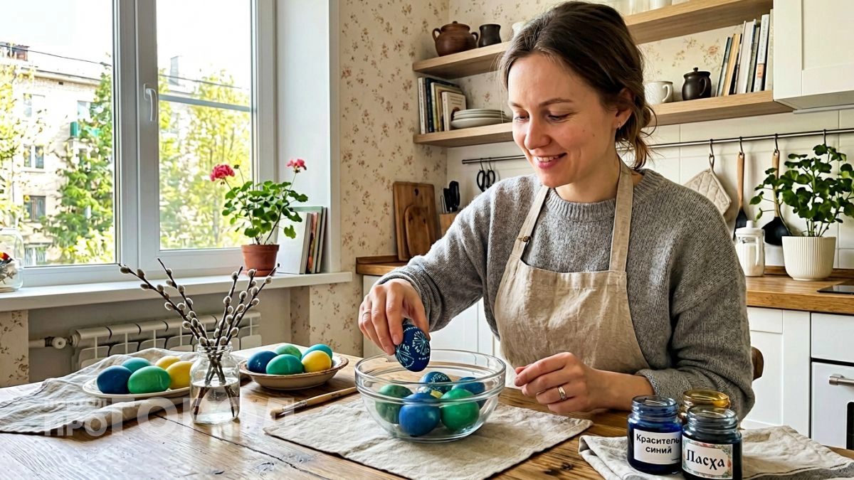 Просто варю краснокочанную капусту и опускаю туда яйца — через час они сияют как настоящий космос