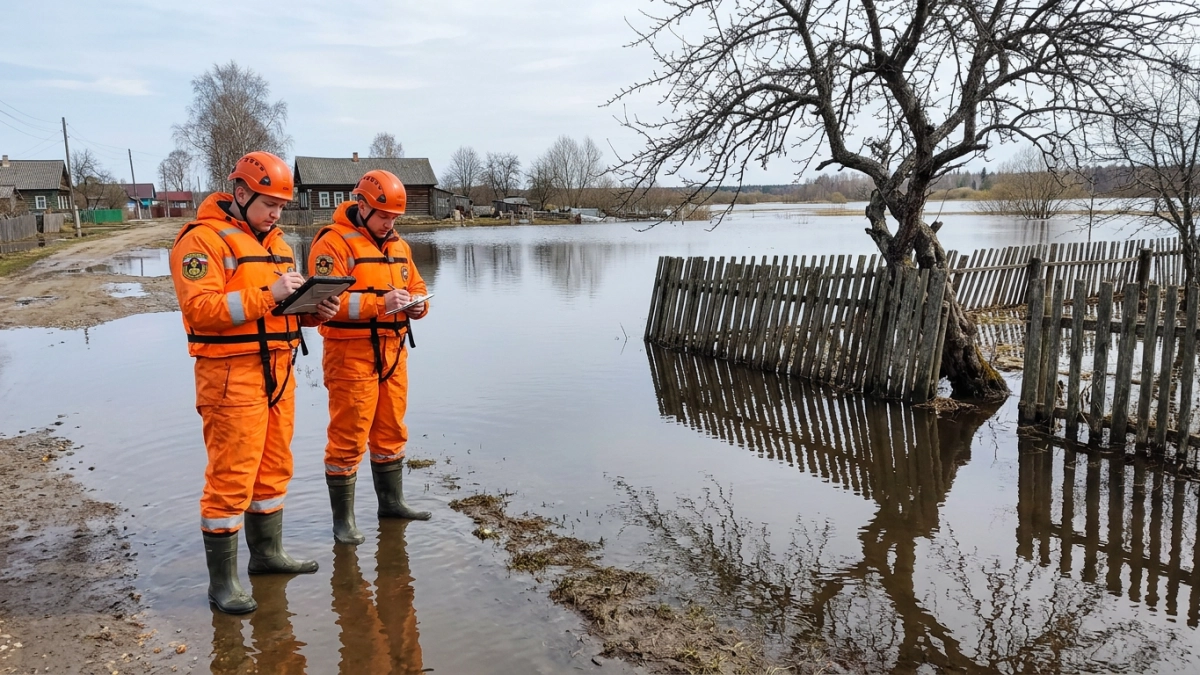 Река Юронга в Воскресенском районе поднялась до 441 см и продолжает расти