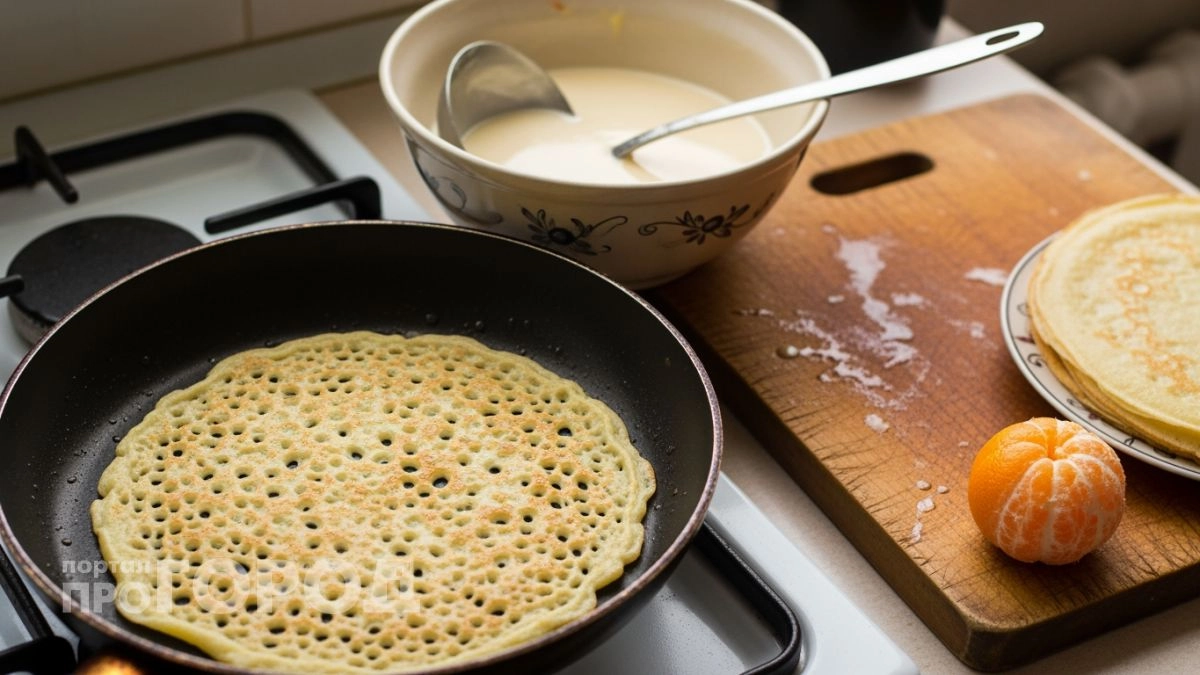 Хватит мучиться с рваными блинами: один простой трюк с температурой ингредиентов сделает тесто ажурным и прочным