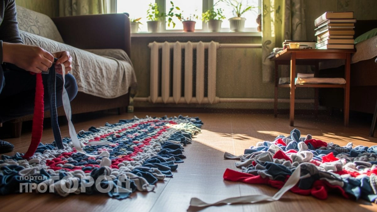 Перестала покупать коврики в магазинах: превращаю ненужные футболки в стильный декор за пару свободных вечеров