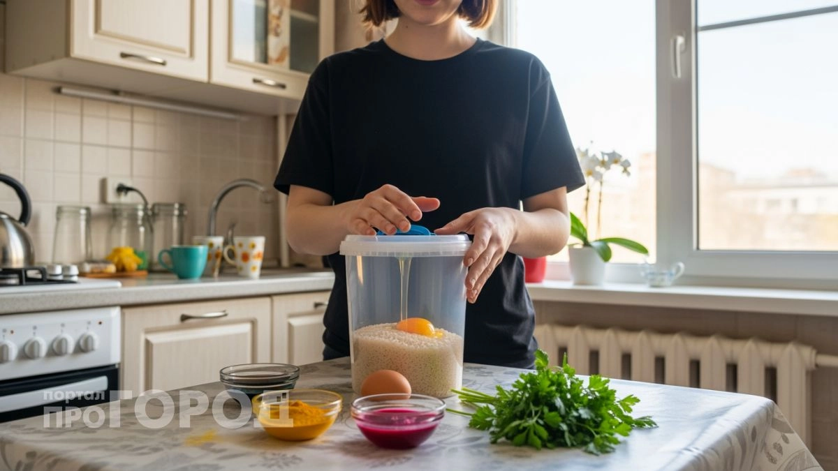 Забудьте про скучные красители: используйте горсть риса для создания стильного мраморного узора на яйцах