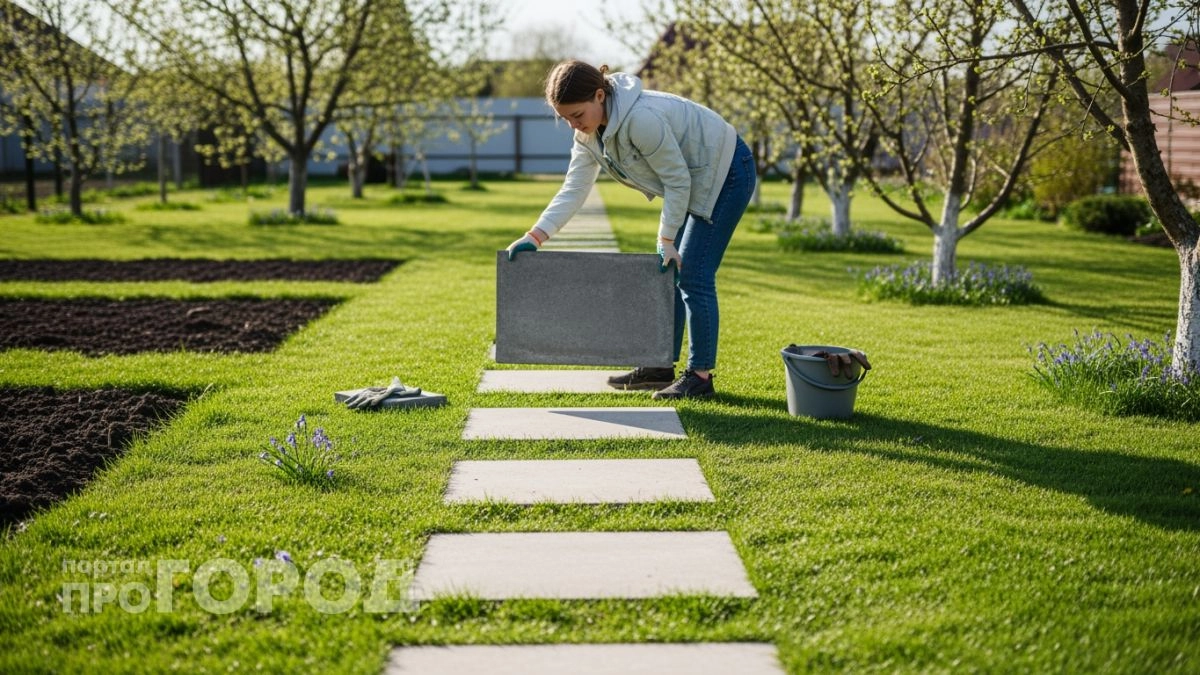 Больше не покупаю дорогую плитку: сделал стильные дорожки из остатков цемента и теперь участок выглядит дорого