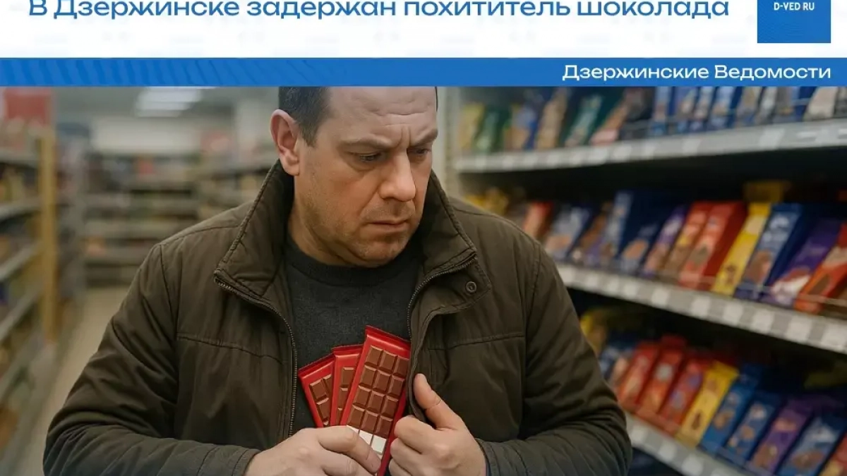 Житель Дзержинска накануне 8 Марта похитил шоколад из супермаркета