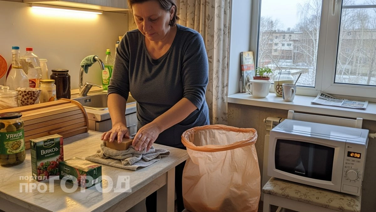 Забудьте про кипячение кухонных полотенец: один копеечный раствор за ночь удаляет жир и возвращает белизну