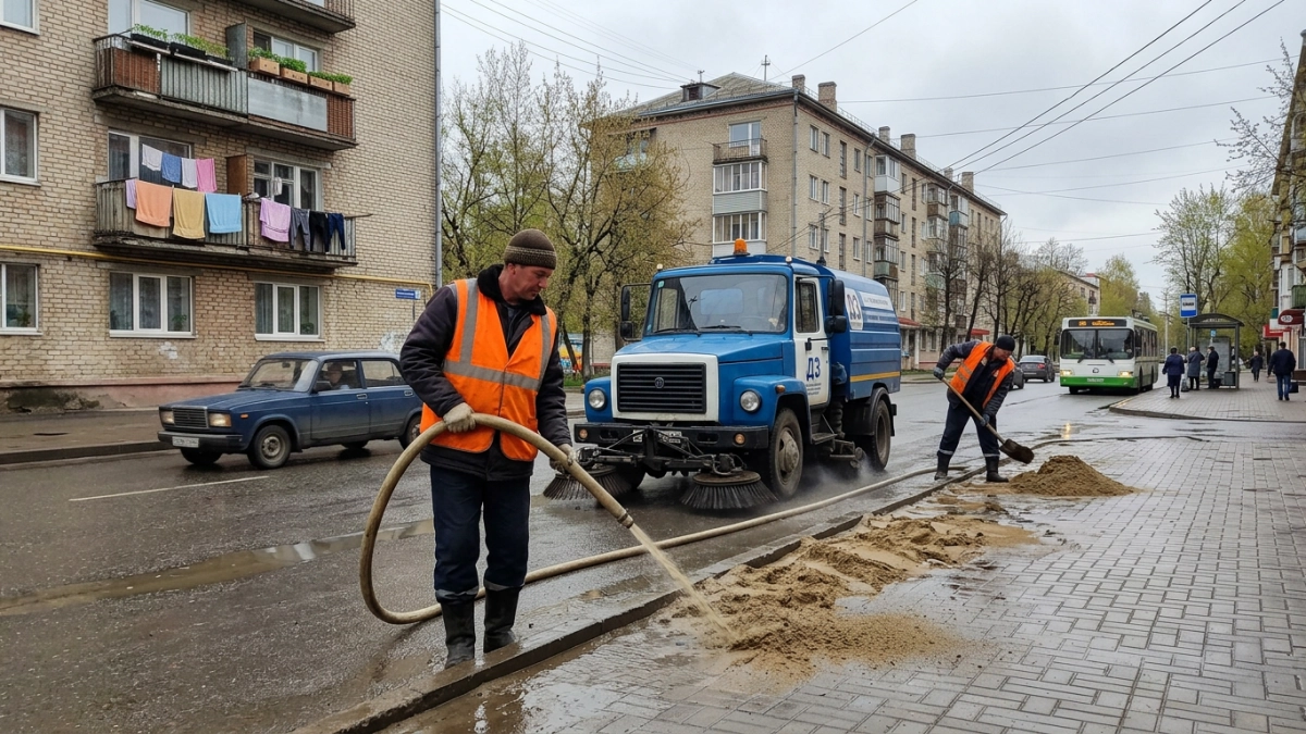 Дзержинск очистил дороги от 930 тонн песка и готовится к маю