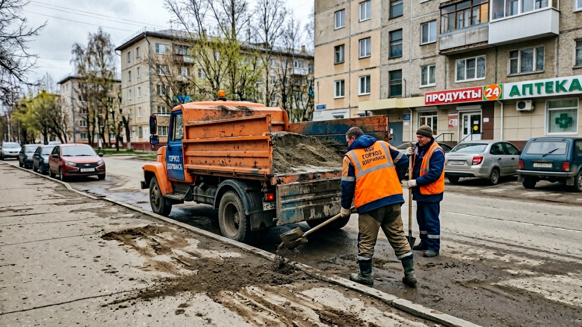 Дзержинск вывез 930 тонн песка с дорог и готовится к маю