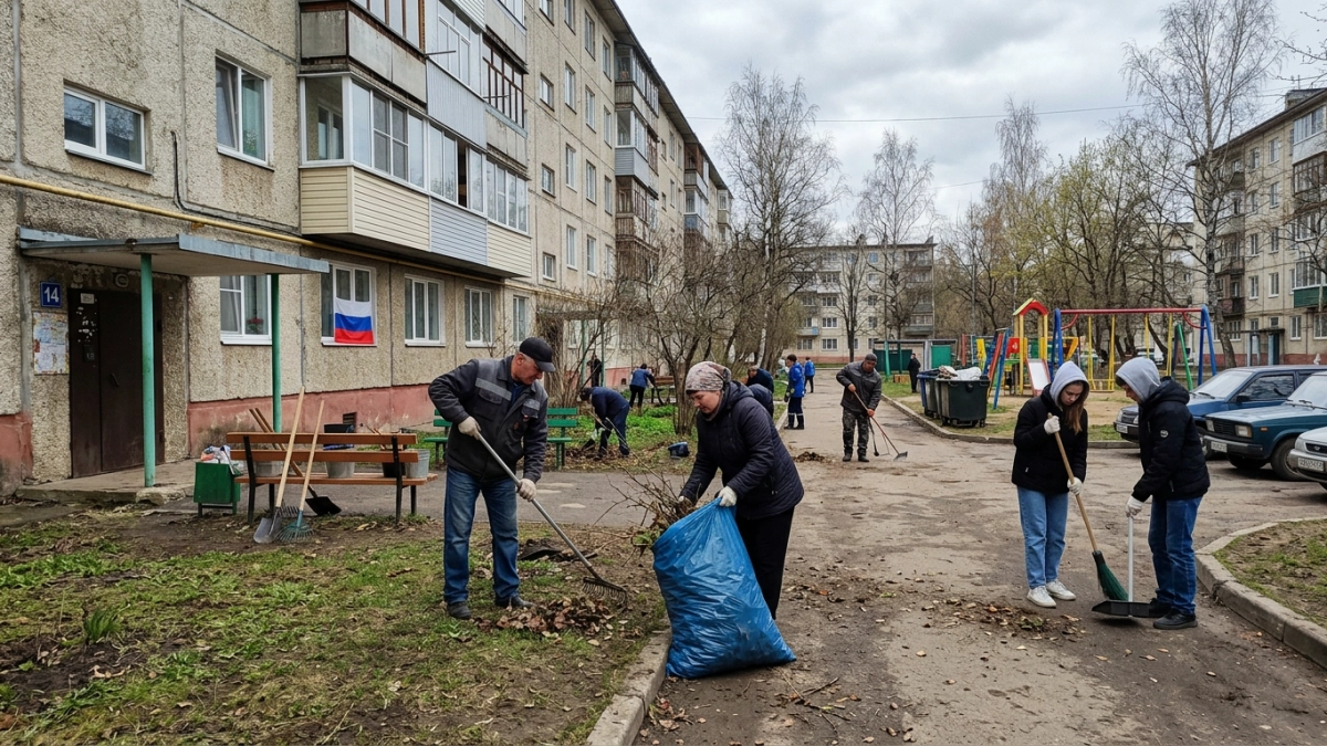 400 организаций Дзержинска вышли на уборку: убрано 20 тысяч кв. метров газонов