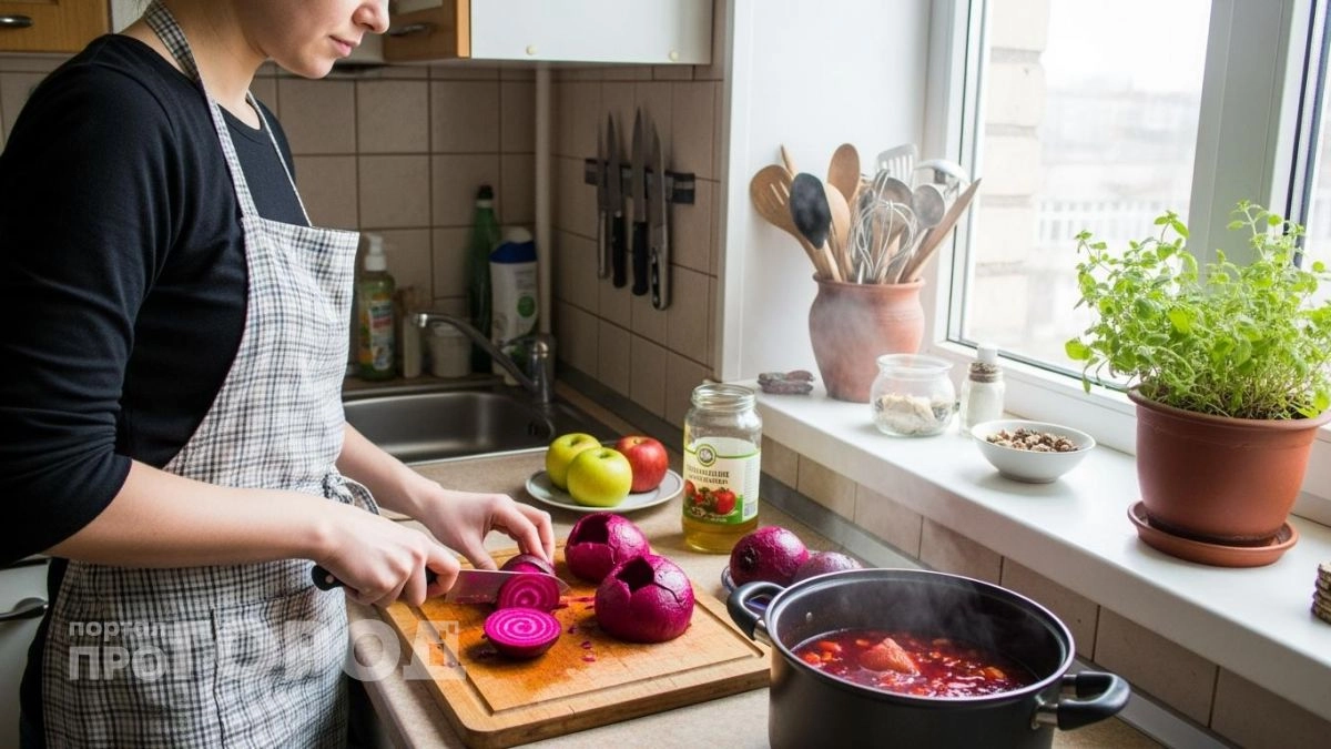 Хватит портить борщ неправильной зажаркой: узнайте один простой нюанс для сохранения ярко рубинового цвета