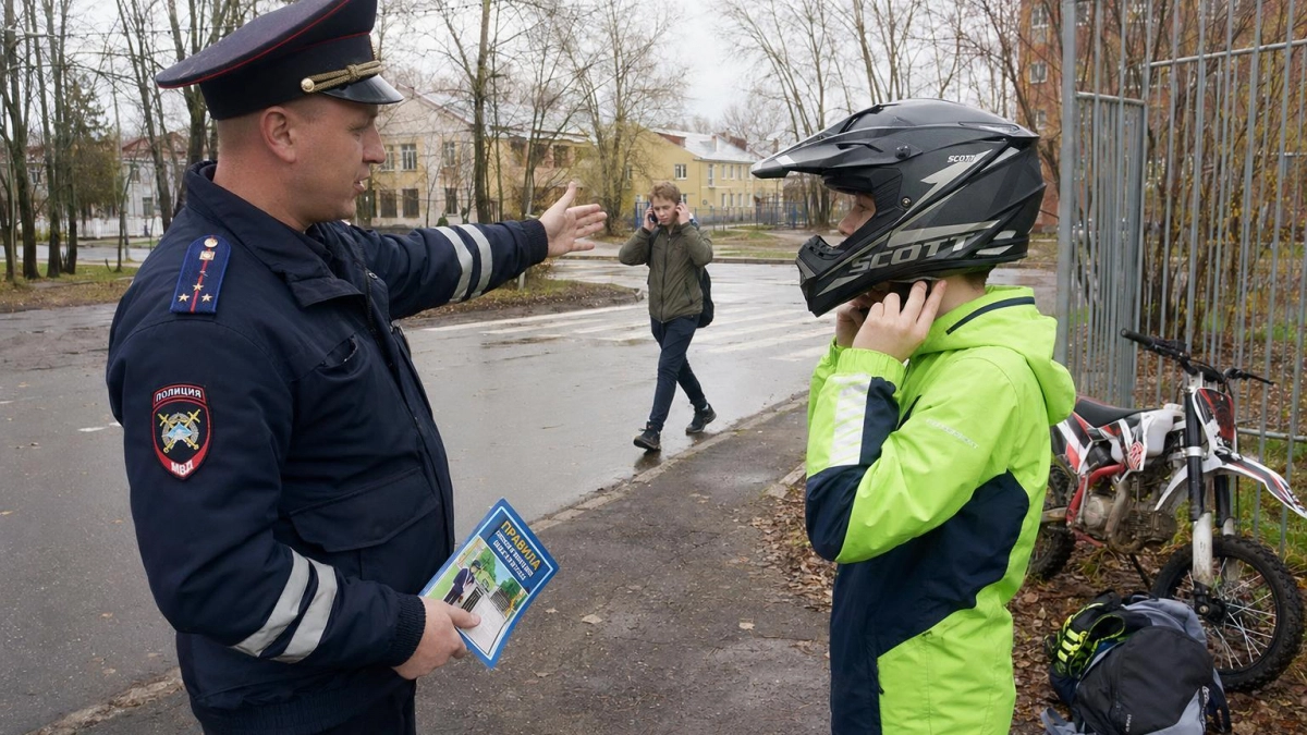 Госавтоинспекция Дзержинска провела урок ПДД для школьников в рамках кампании «БЕЗ ПРАВа на ошибку»