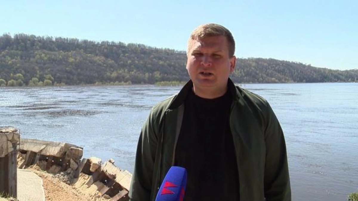 Паводок разрушил набережную у Шуховской башни в Дзержинске