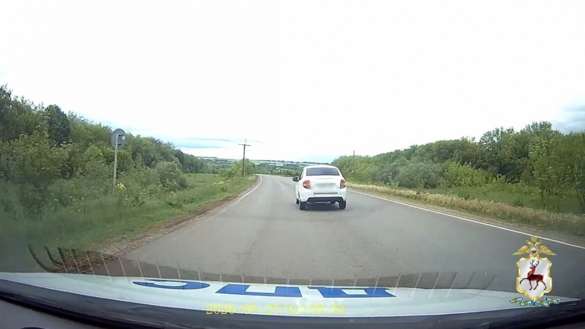 Погоню со стрельбой устроили полицейские в Нижегородской области